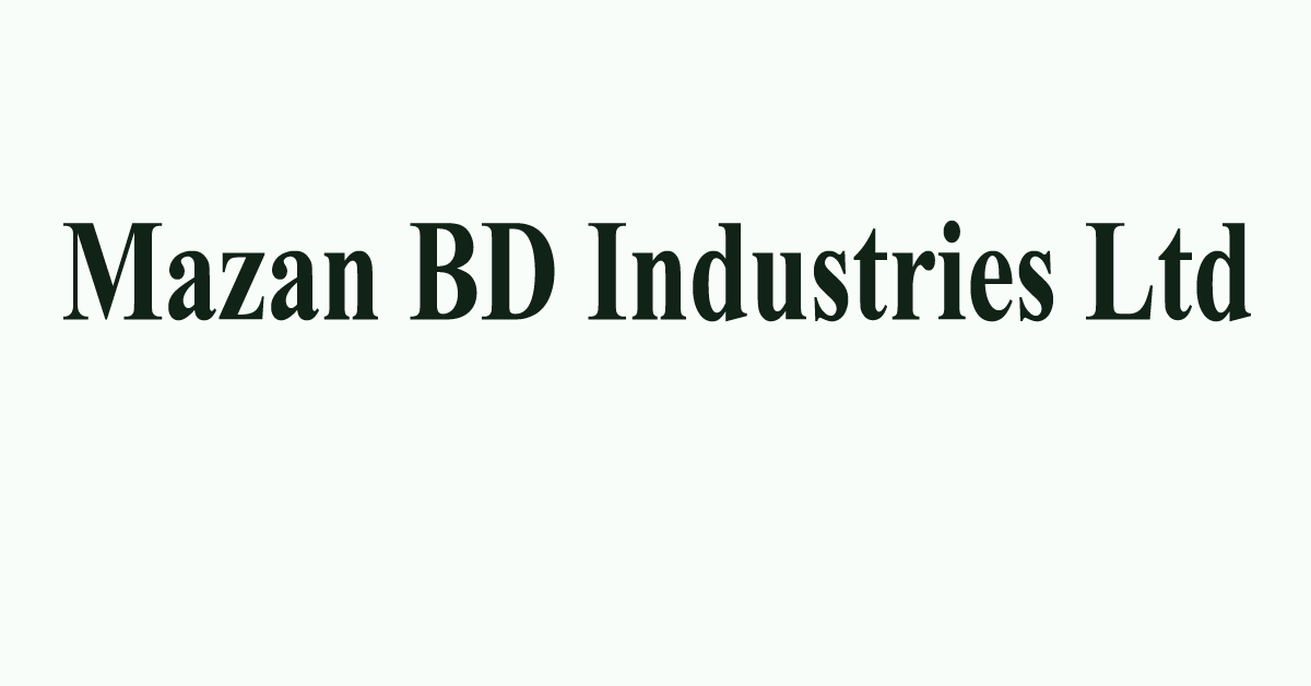 মাজেন (বিডি) ইন্ডাস্ট্রিজ লিমিটেড বিজ্ঞপ্তি ২০২৪