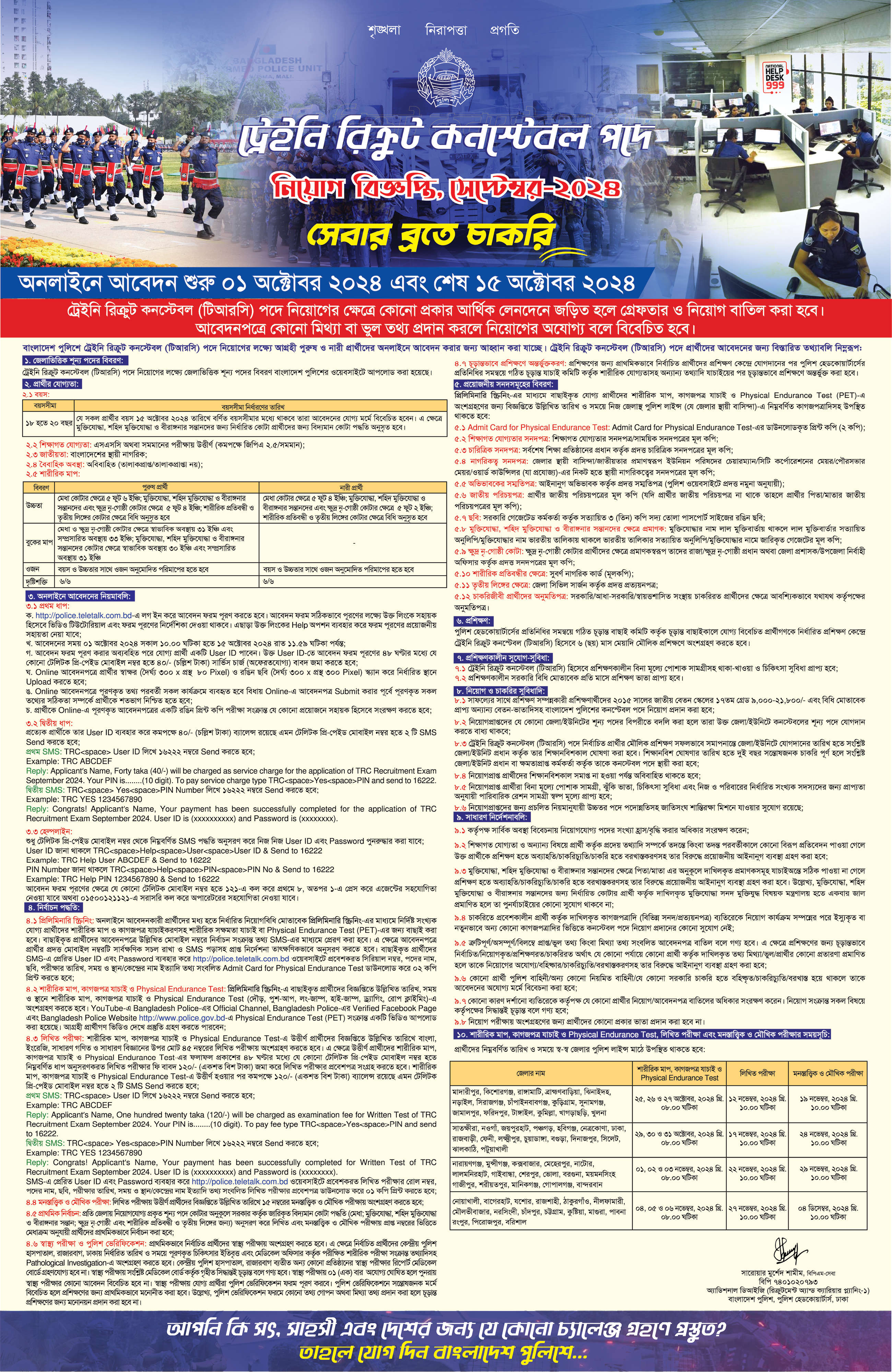 This image is about-পুলিশ কনস্টেবল নিয়োগ